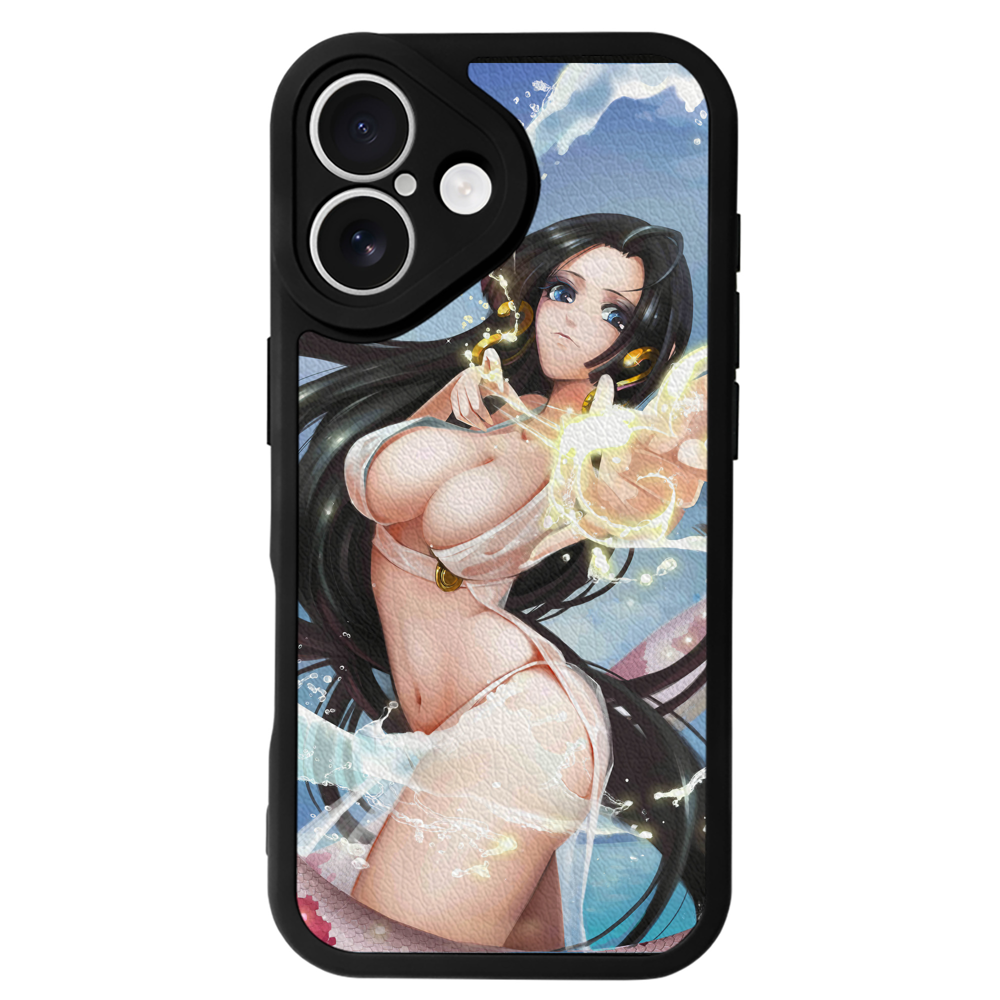 （画像用） ワンピース ONE PIECE 【iPhone 16シリーズ対応】シリコンスマホケース（レザー調） 材質：シリコン